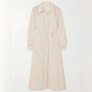 Wales Bonner Cotton-Poplin Long Shirt Dress, Size S, Color Neutral